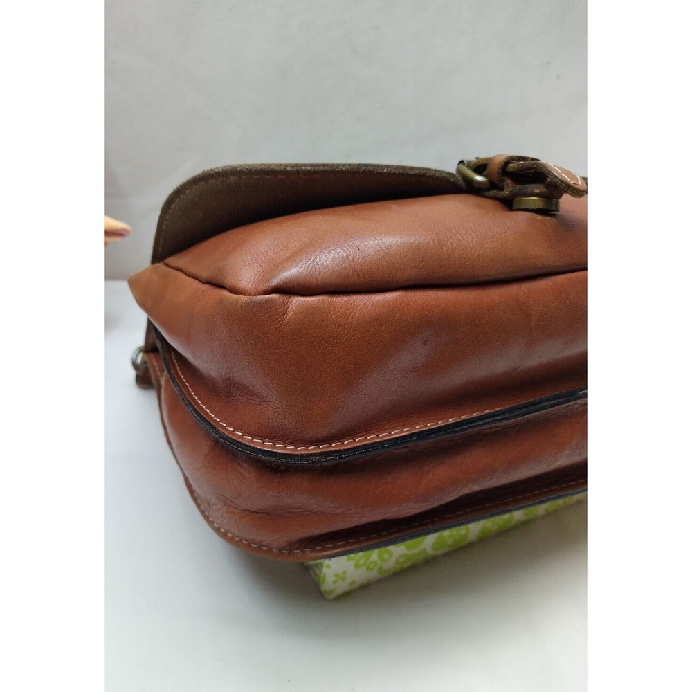 Patricia Nash Brown Leather Buckle Flap Closure Crossbody Bag - Picture 15 of 16